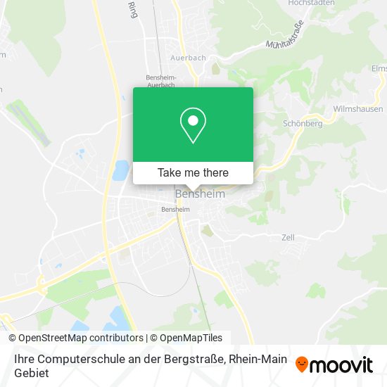 Карта Ihre Computerschule an der Bergstraße