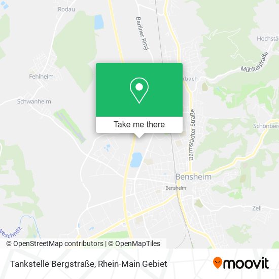 Карта Tankstelle Bergstraße