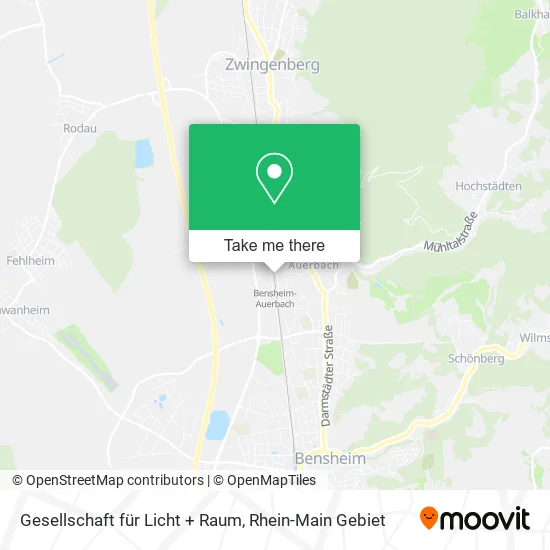 Карта Gesellschaft für Licht + Raum