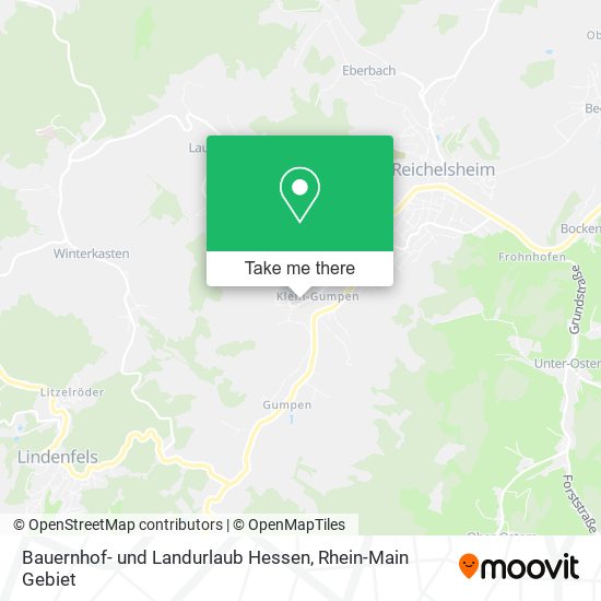 Bauernhof- und Landurlaub Hessen map