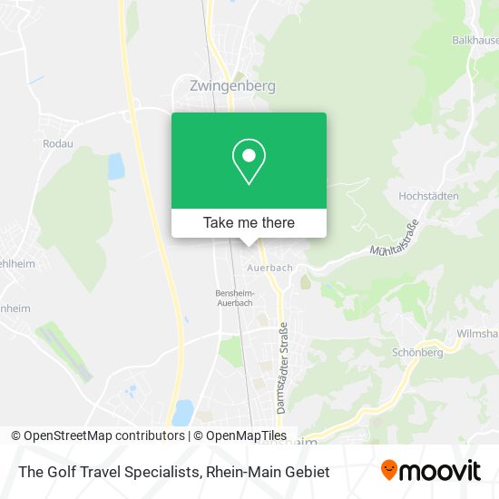 The Golf Travel Specialists map