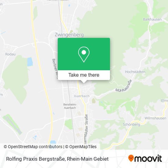 Rolfing Praxis Bergstraße map