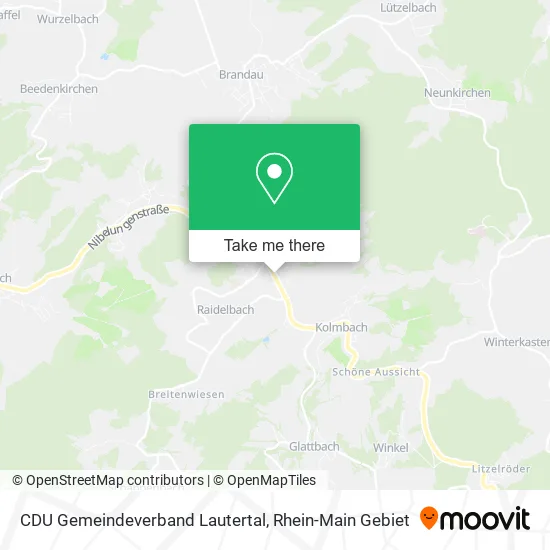 Карта CDU Gemeindeverband Lautertal