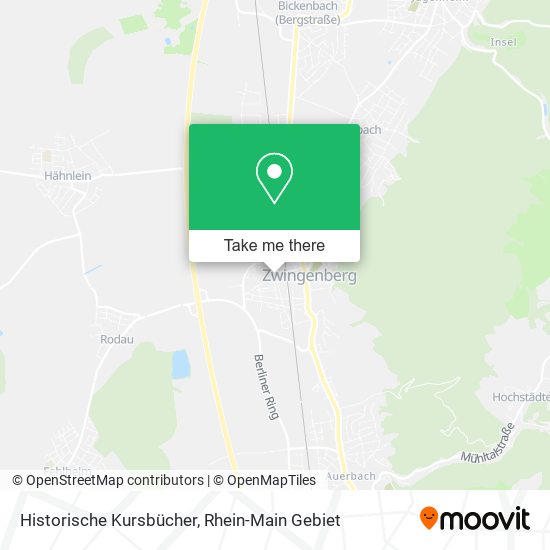 Historische Kursbücher map