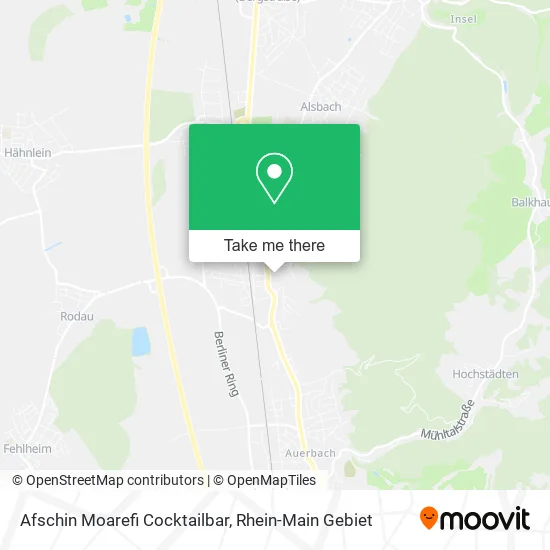 Карта Afschin Moarefi Cocktailbar