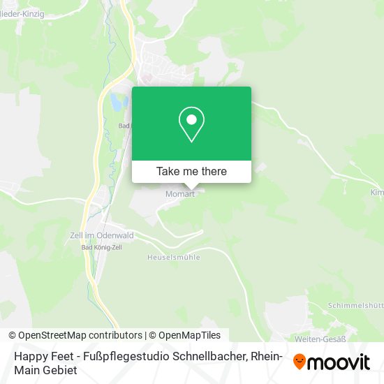 Happy Feet - Fußpflegestudio Schnellbacher map