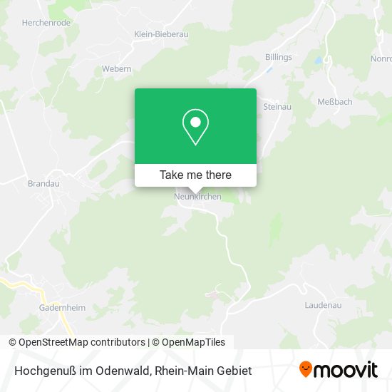 Карта Hochgenuß im Odenwald