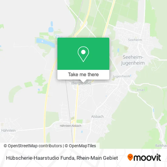 Карта Hübscherie-Haarstudio Funda