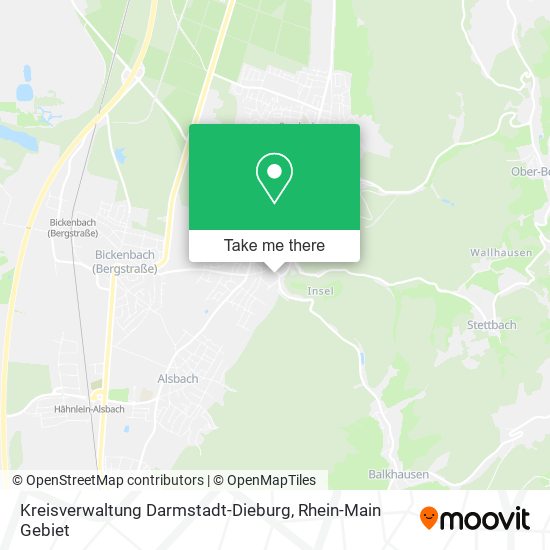 Kreisverwaltung Darmstadt-Dieburg map