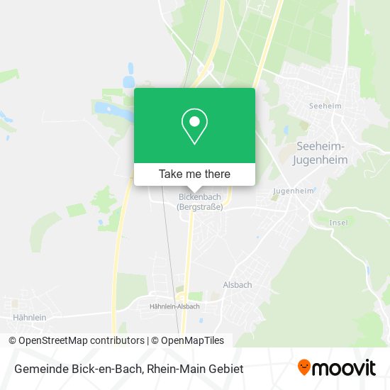 Карта Gemeinde Bick-en-Bach