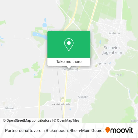 Карта Partnerschaftsverein Bickenbach