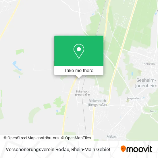 Карта Verschönerungsverein Rodau