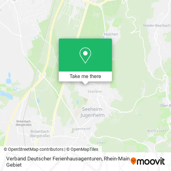 Карта Verband Deutscher Ferienhausagenturen