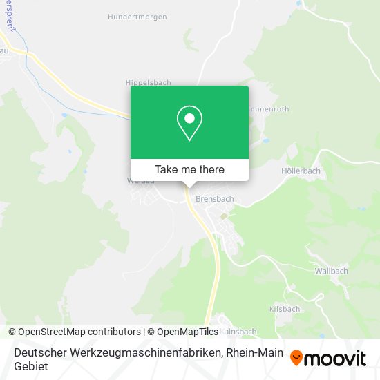 Deutscher Werkzeugmaschinenfabriken map
