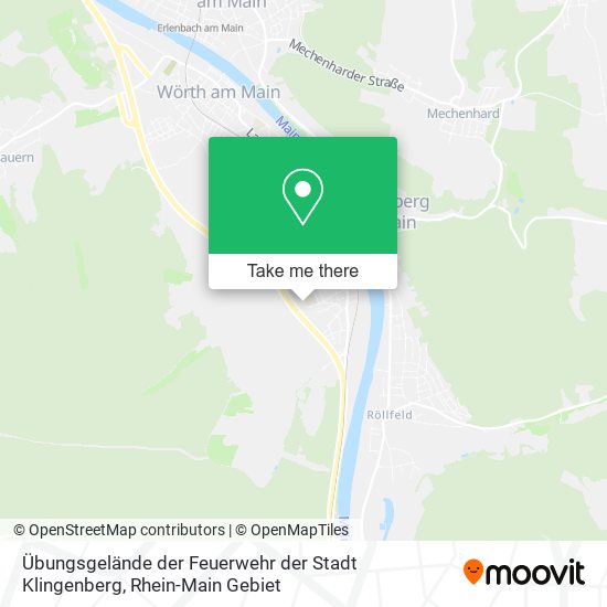 Übungsgelände der Feuerwehr der Stadt Klingenberg map