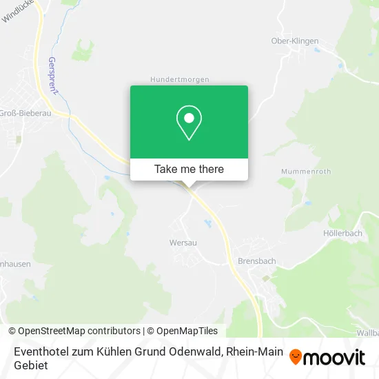 Карта Eventhotel zum Kühlen Grund Odenwald
