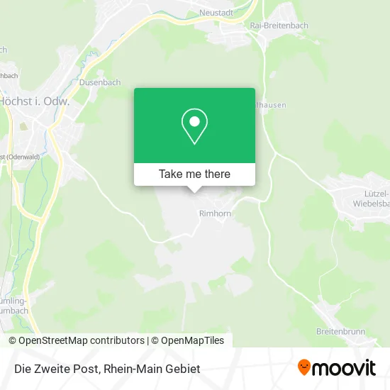 Карта Die Zweite Post