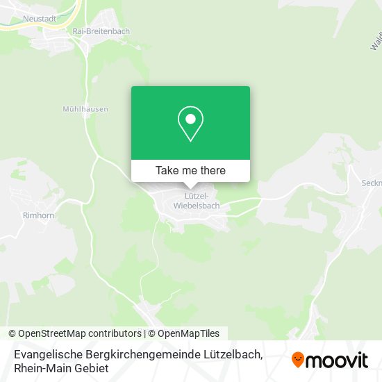 Evangelische Bergkirchengemeinde Lützelbach map