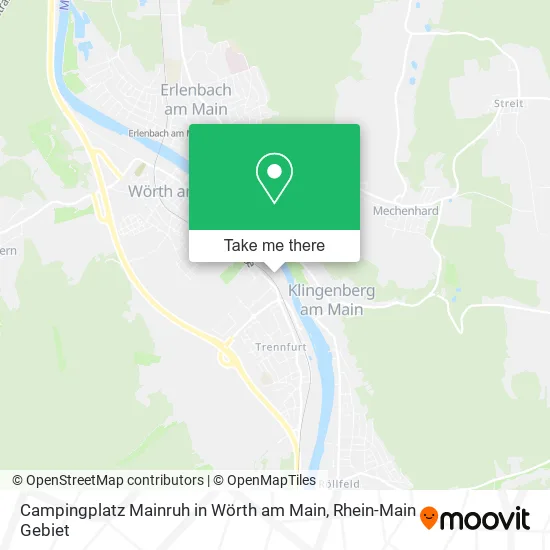 Карта Campingplatz Mainruh in Wörth am Main