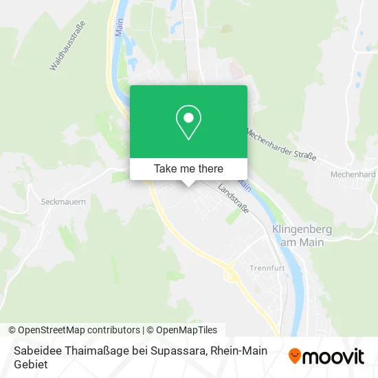 Карта Sabeidee Thaimaßage bei Supassara