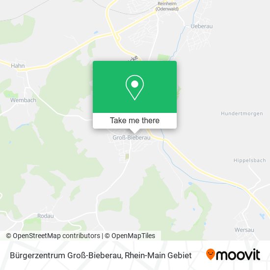 Bürgerzentrum Groß-Bieberau map