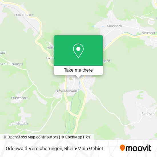 Карта Odenwald Versicherungen