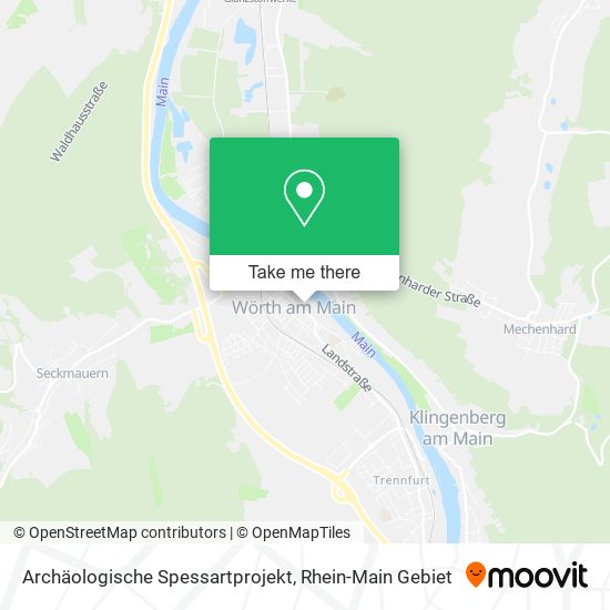 Archäologische Spessartprojekt map