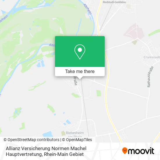 Карта Allianz Versicherung Normen Machel Hauptvertretung