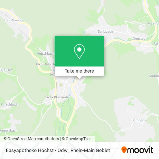 Easyapotheke Höchst - Odw. map