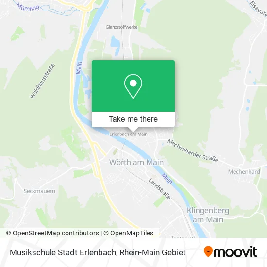 Карта Musikschule Stadt Erlenbach