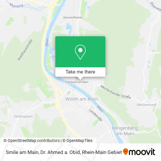 Карта Smile am Main, Dr. Ahmed a. Obid