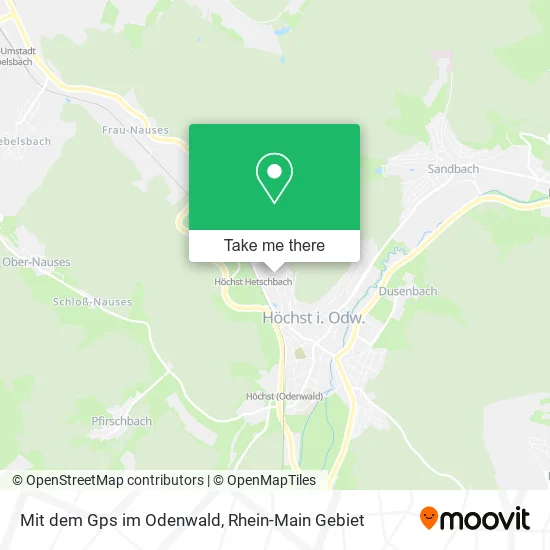 Карта Mit dem Gps im Odenwald