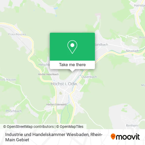 Карта Industrie und Handelskammer Wiesbaden