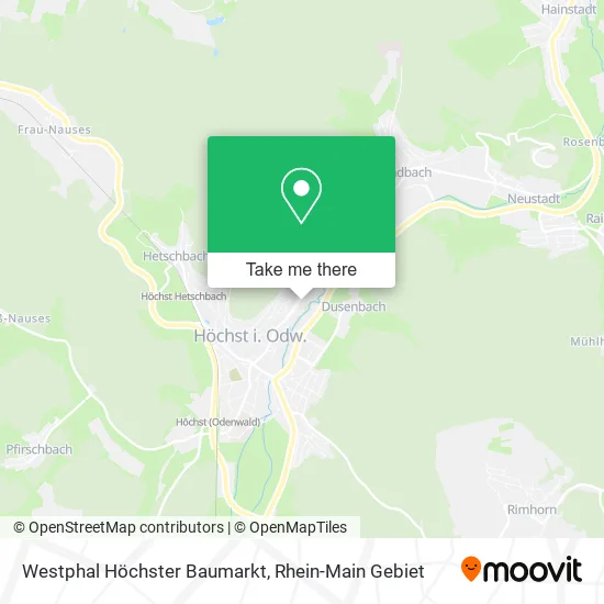 Карта Westphal Höchster Baumarkt