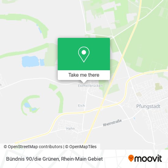 Bündnis 90/die Grünen map