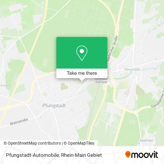 Карта Pfungstadt-Automobile