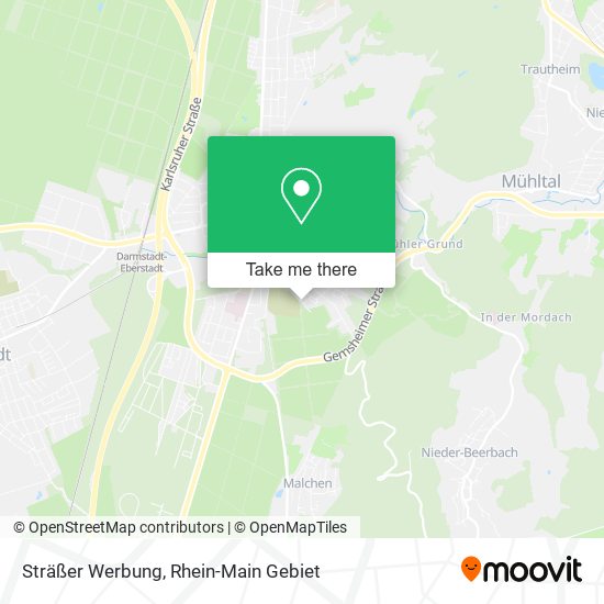 Sträßer Werbung map
