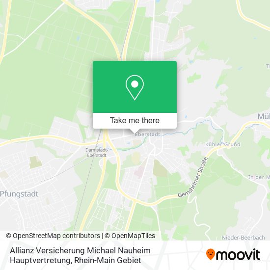 Карта Allianz Versicherung Michael Nauheim Hauptvertretung