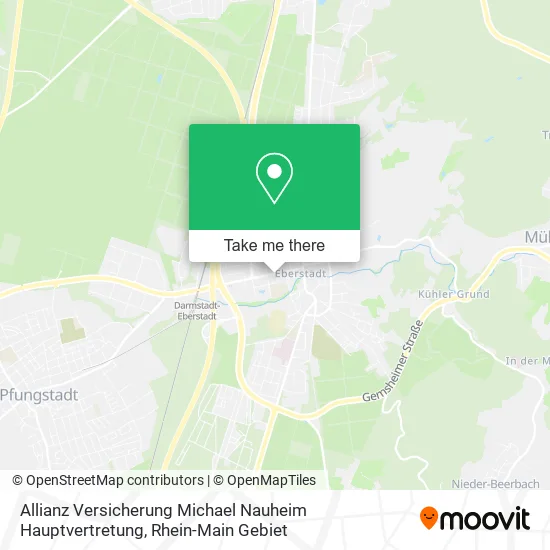 Карта Allianz Versicherung Michael Nauheim Hauptvertretung