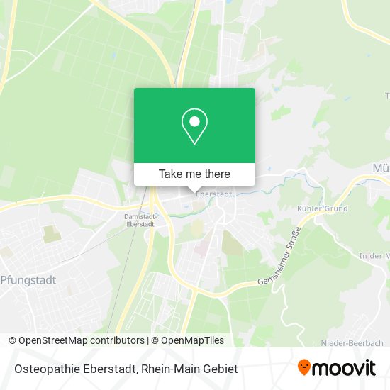 Карта Osteopathie Eberstadt
