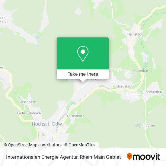 Internationalen Energie Agentur map
