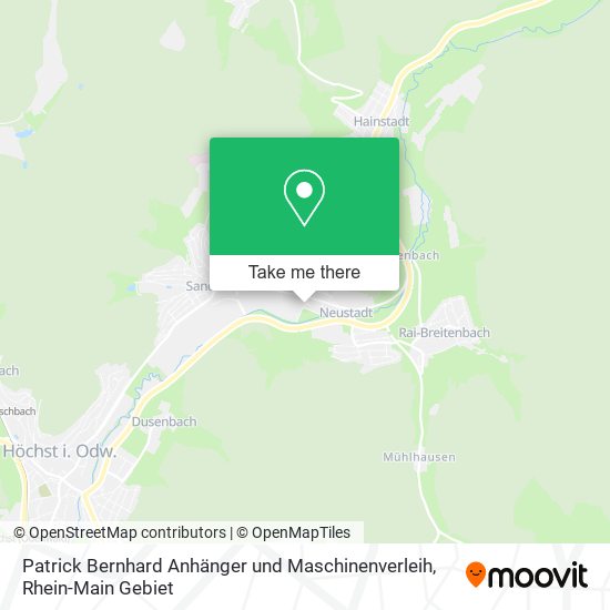 Patrick Bernhard Anhänger und Maschinenverleih map