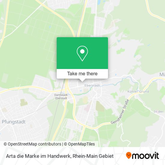 Arta die Marke im Handwerk map