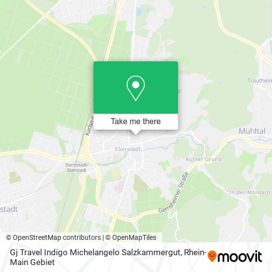 Gj Travel Indigo Michelangelo Salzkammergut map