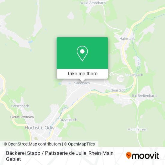 Bäckerei Stapp / Patisserie de Julie map