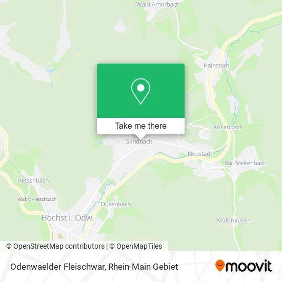 Карта Odenwaelder Fleischwar