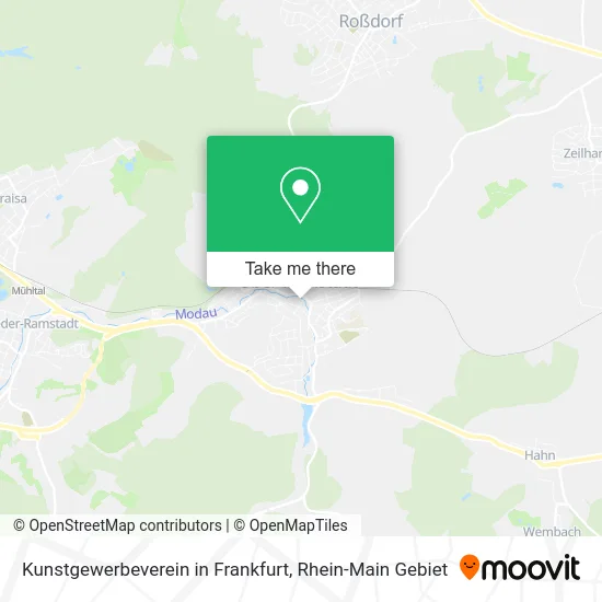 Карта Kunstgewerbeverein in Frankfurt