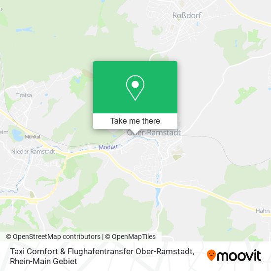 Taxi Comfort & Flughafentransfer Ober-Ramstadt map