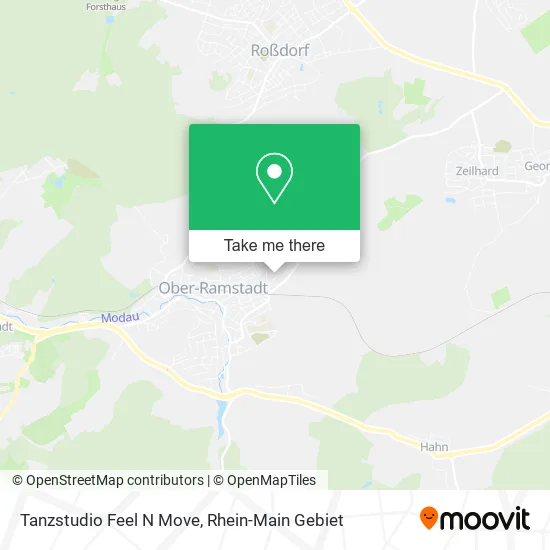 Tanzstudio Feel N Move map