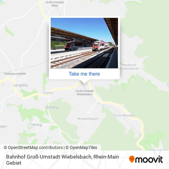 Карта Bahnhof Groß-Umstadt Wiebelsbach